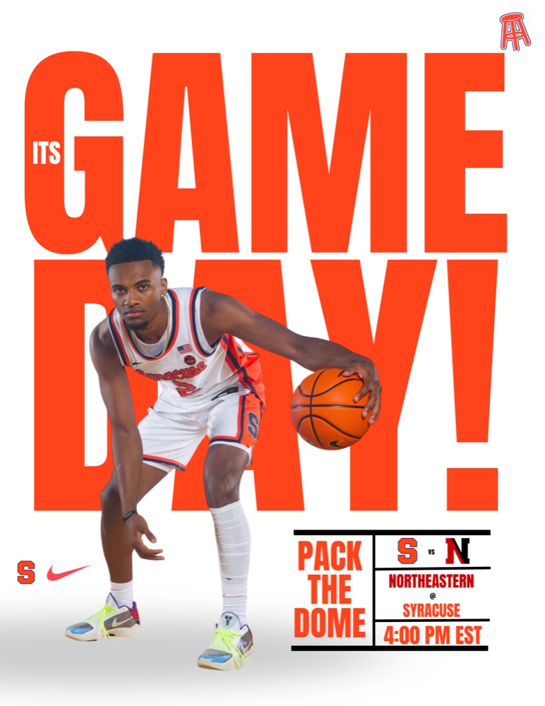 Pack the Dome Syracuse basketball game day graphic